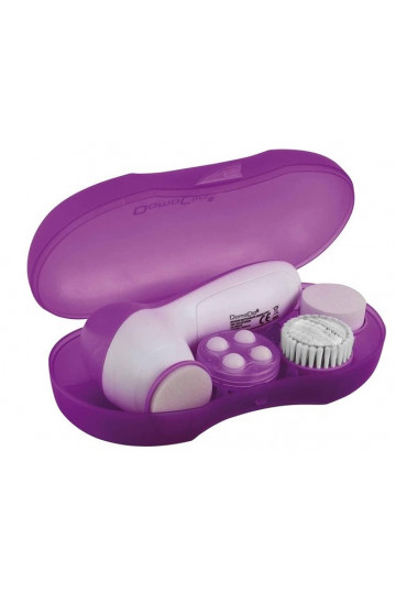 BROSSE NETTOYANTE VISAGE 4 EN1-DOS110- BLANC ET ROSE- LIVOO