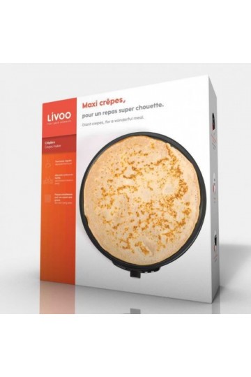 CRÊPIÈRE 2EN1 MINI KITCHEN DOC143 1000W GARANTIE 1 AN- NOIR - LIVOO