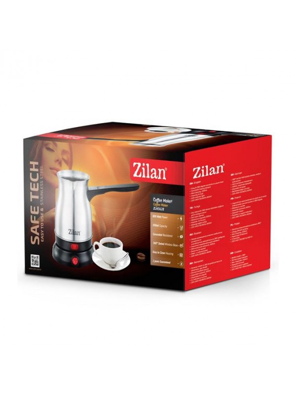 Cafetière électrique en acier ZLN3628 Gris - Garantie 1an - Zilan