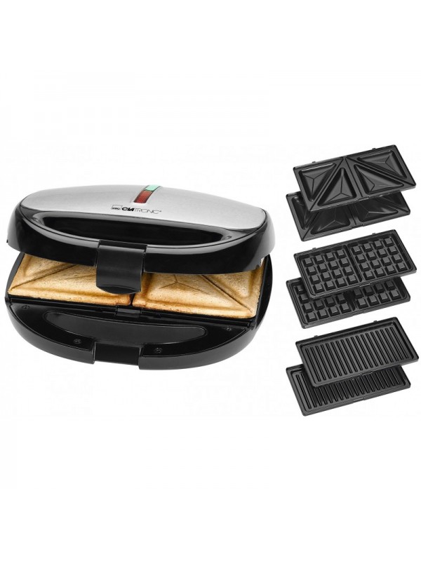 Appareil Multi-grill 3 en 1 Clatronic WA3670 - 800W - Clatronic