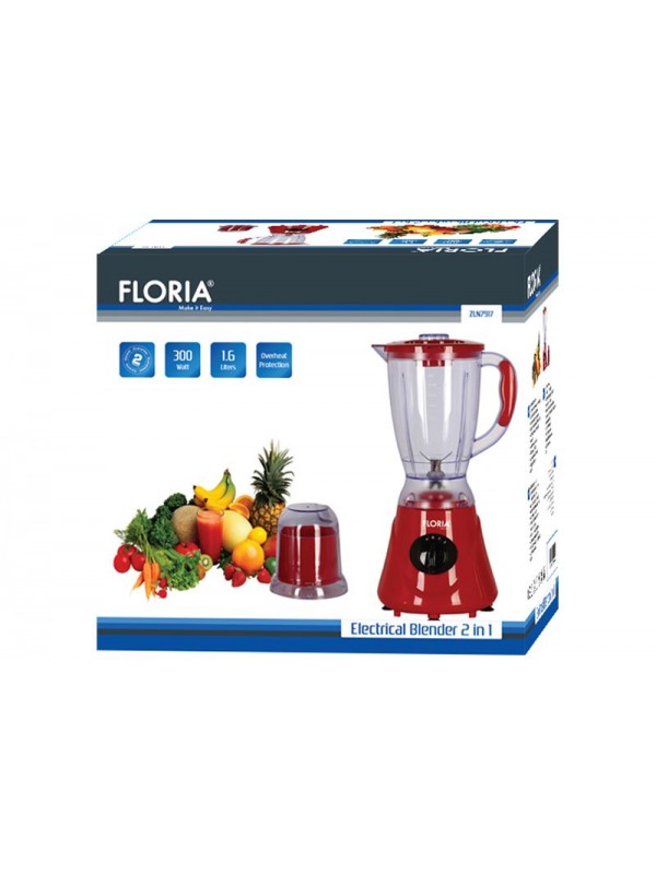 Blender Zilan 3en1 300 Watt 1,6L - Noir ZLN7917 - Floria