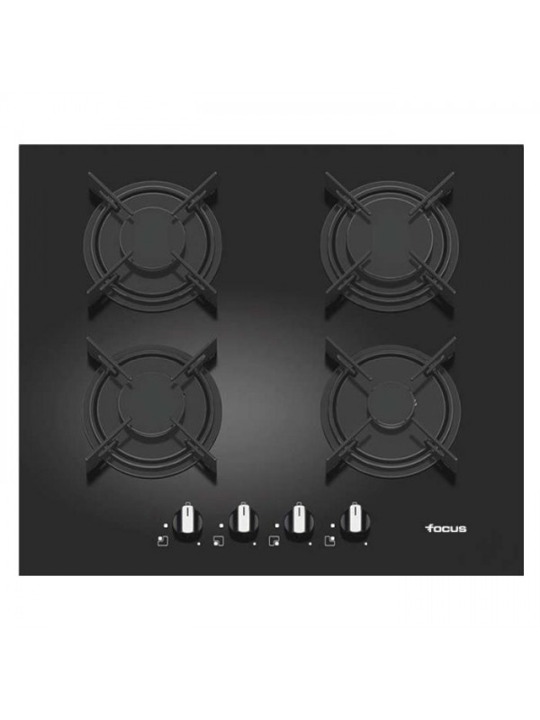 Plaque de Cuisson Encastrable FOCUS F409B 4 Feux 60 cm - Noir