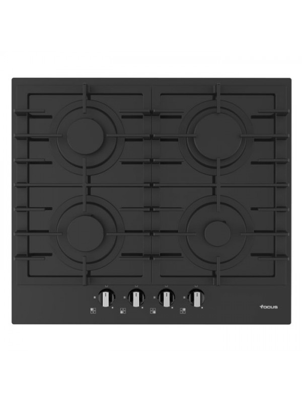 Plaque de Cuisson Encastrable FOCUS F404B 4 Feux 60 cm - Noir