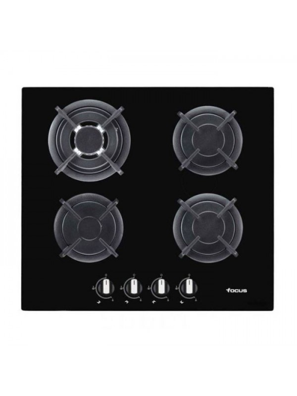 Plaque de Cuisson Encastrable FOCUS F415B 4 Feux 60 cm - Noir