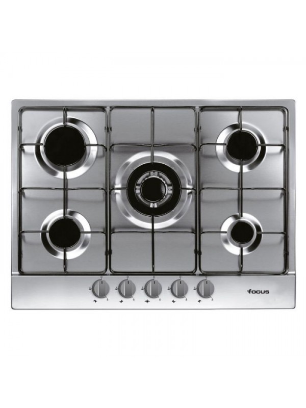 Plaque de Cuisson Encastrable FOCUS F407X 5 Feux 70 cm - Inox