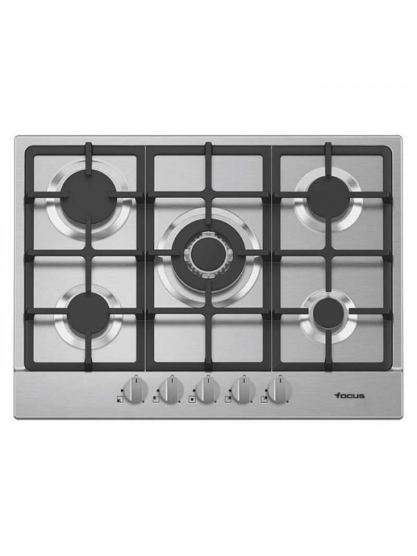 Plaque de Cuisson Encastrable FOCUS F478X 5 Feux 70 cm - Inox