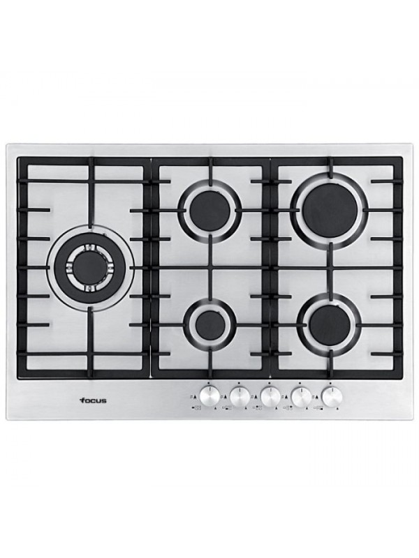 Plaque de Cuisson Encastrable FOCUS F811X 5 Feux 75 cm - Inox