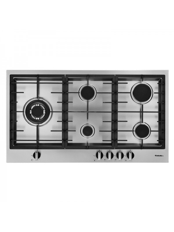 Plaque de Cuisson FOCUS QUADRA 90 5 Feux 90 Cm Inox