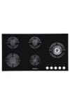 Plaque de Cuisson FOCUS Vitro 5 Feux F8179B  90 cm Noir