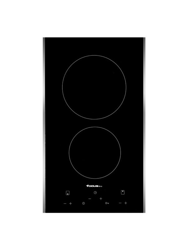 Plaque de Cuisson FOCUS SOFT 33 30 Cm 2 Feux Noir