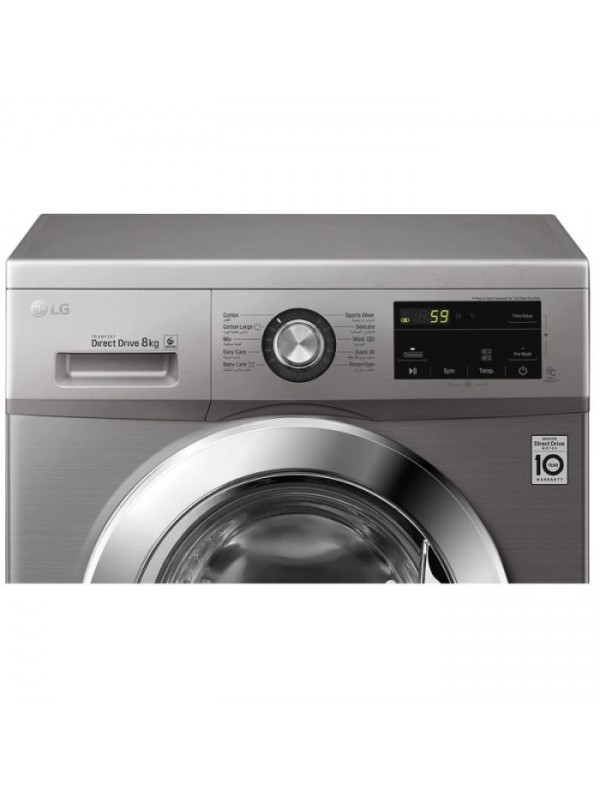 Lave linge Frontale LG FH2J3TNG5P 8Kg / DIRECT DRIVE / SILVER