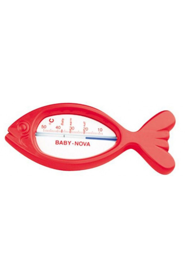 Thermometre De Bain De Poisson Rouge Blanc Babynova