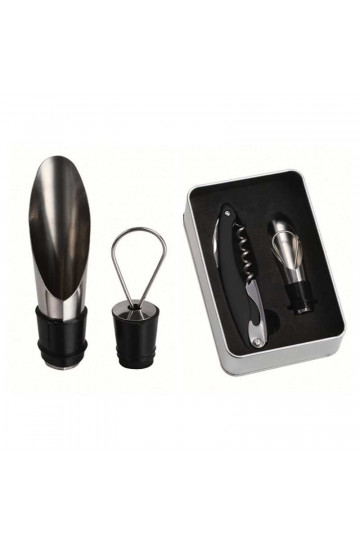 Set à vin 2 accessoires Noir - GS128 - LIVOO